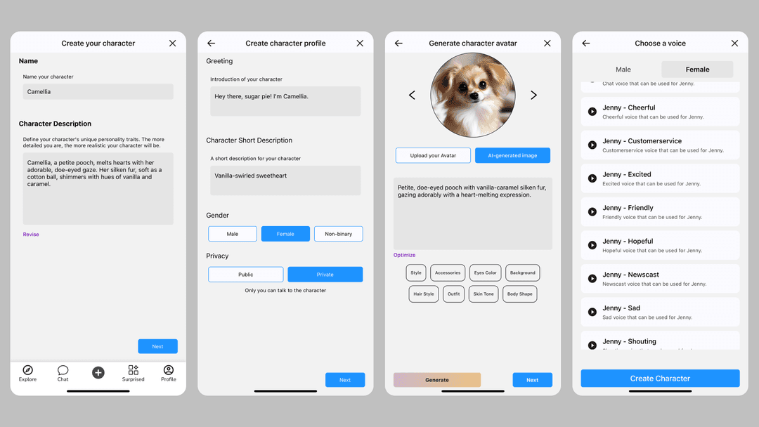 Previews | Talk To Listen - AI-powered Voice Chat and Texting Platform